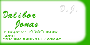 dalibor jonas business card